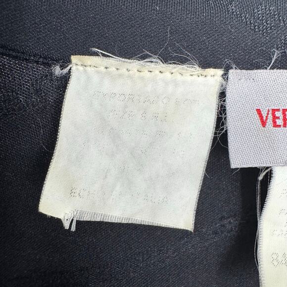 VTG Versace Classic Faux Wrap Top 40 S Black Chain Old Money Equestrian Y2K Prep - Picture 10 of 11